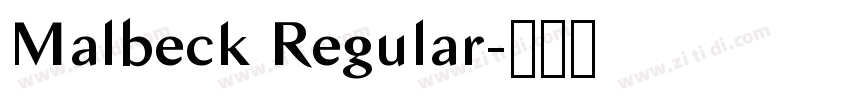 Malbeck Regular字体转换 Malbeck Regular字体转换
